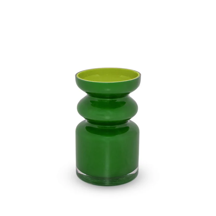 Vaso in vetro. Colore VERDE.