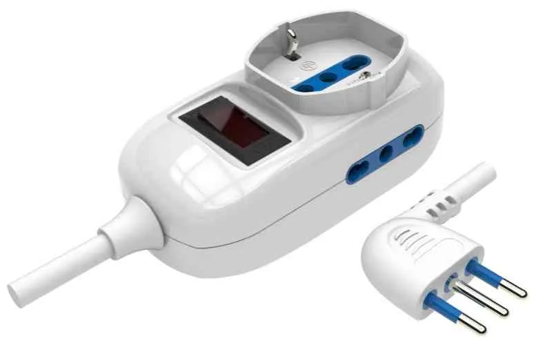 MULTIPRESA 3 BIPASSO/SCHUKO SPINA 10A