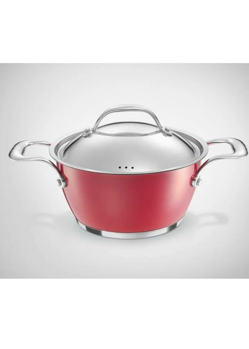 Bialetti Aeternum Corallo Casseruola 2 manici cm 20 senza coperchio