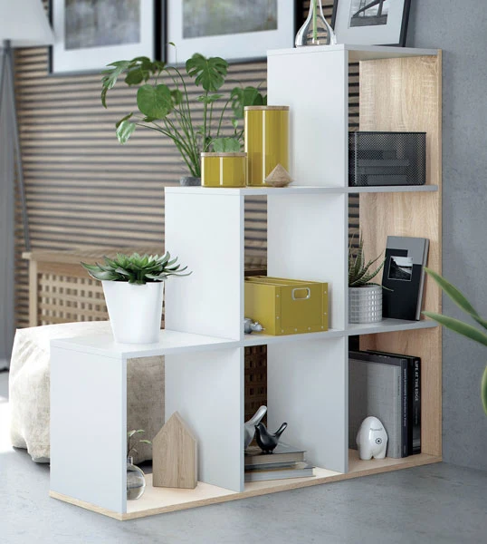 Libreria box 108x28x110h bianco canadian
