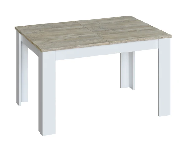 Tavolo 90x140/190x78h rovere alaska/bianco artik