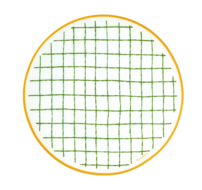 Hermès A walk in the Garden Set 2 Piatti Pane cm 14 Verde