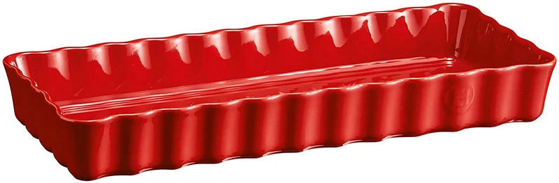 Emile Henry Tortiera Rettangolare Rosso