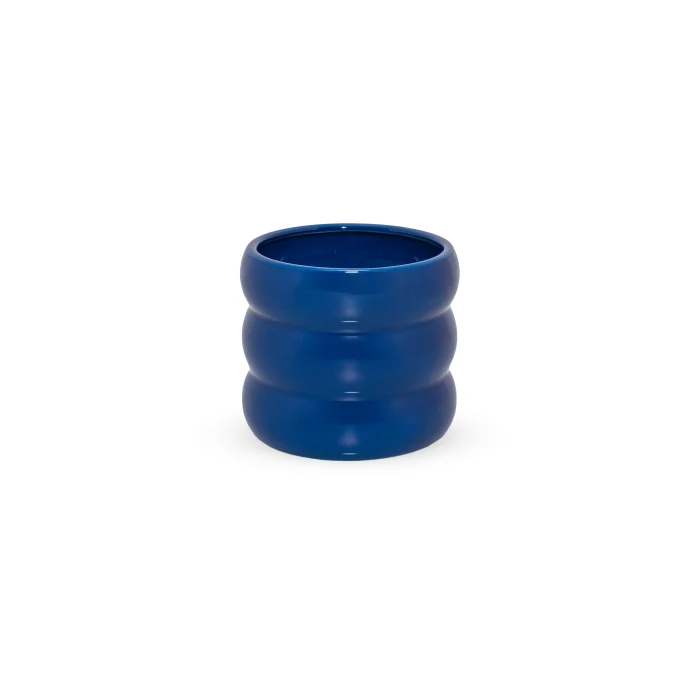 Vaso in terracotta. Colore BLU.