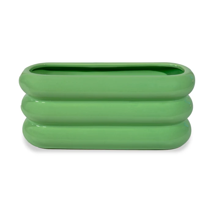 Vaso in terracotta. Colore VERDE.