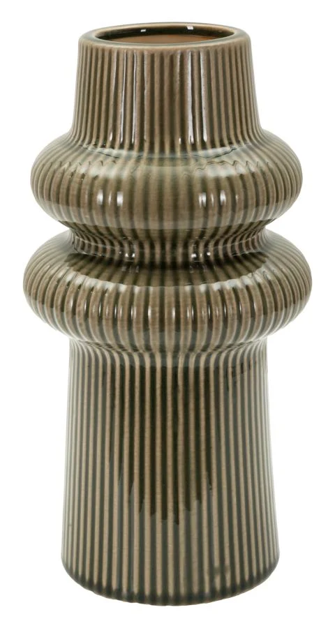 Vaso Armony Ø13x25 cm in Ceramica Verde