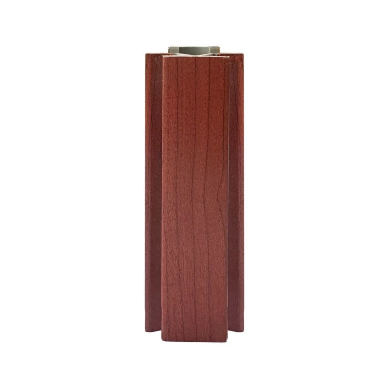 Angolare per zoccolo 90° R12 doppio rivestimento in PVC ciliegio H 12 cm.