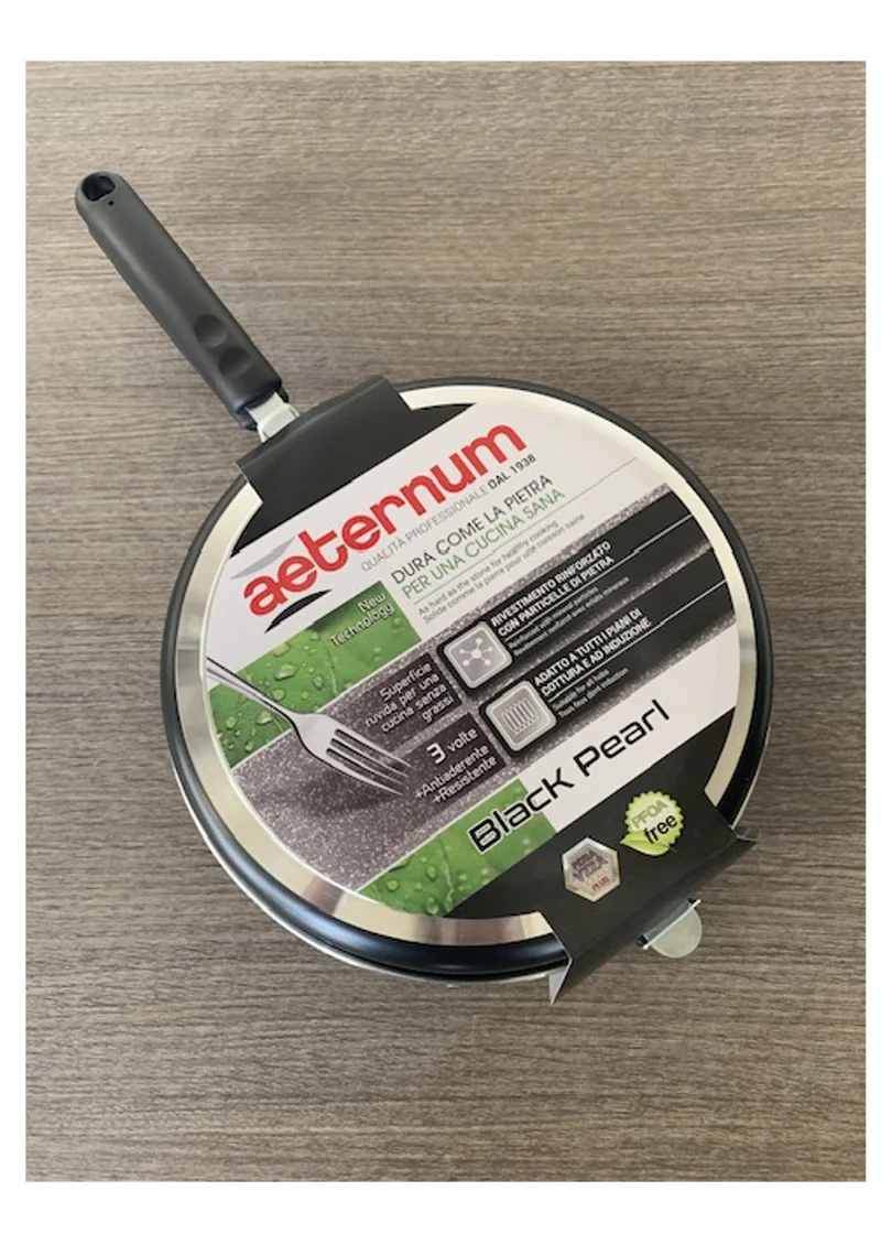 Aeternum Black Pearl Padella Alta Girafrittata cm 24