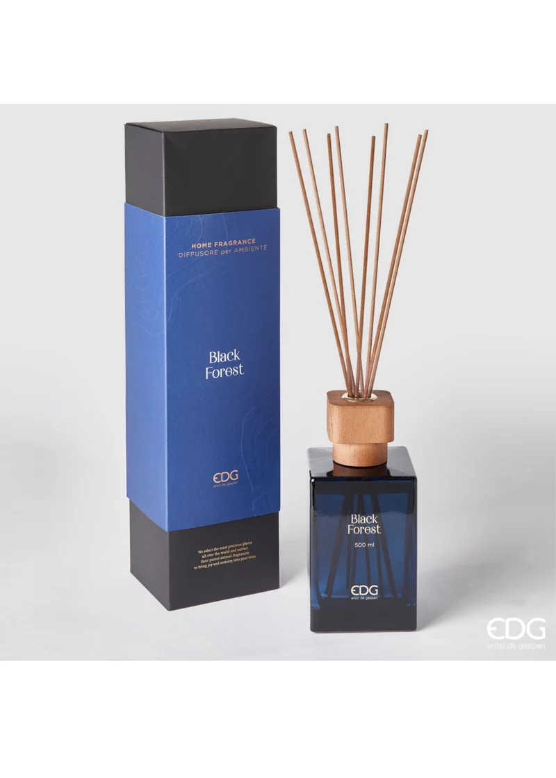 EDG Profumatore per Ambiente Bottiglia ml 500 + Tappo Legno Foresta Nera