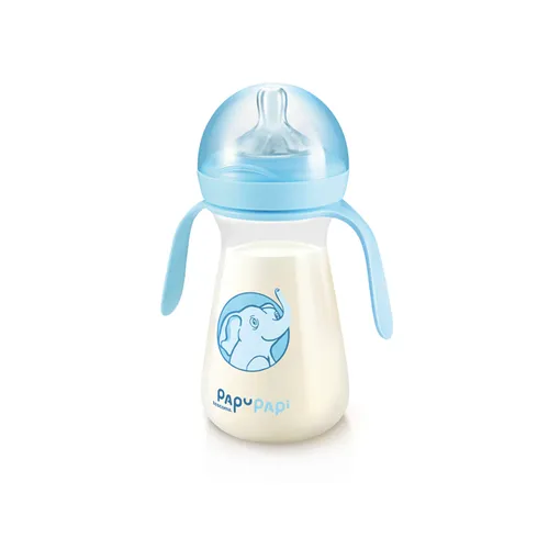 Biberon 250 Ml Azzurro "Papu Papi"