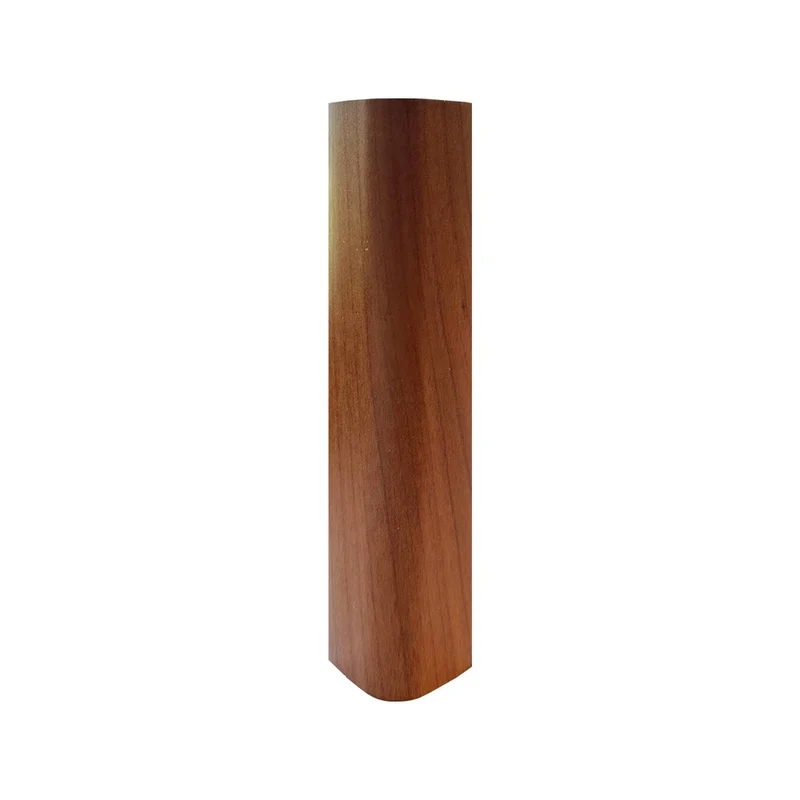 Angolare per zoccolo 90° R12 in ciliegio H 10 cm.