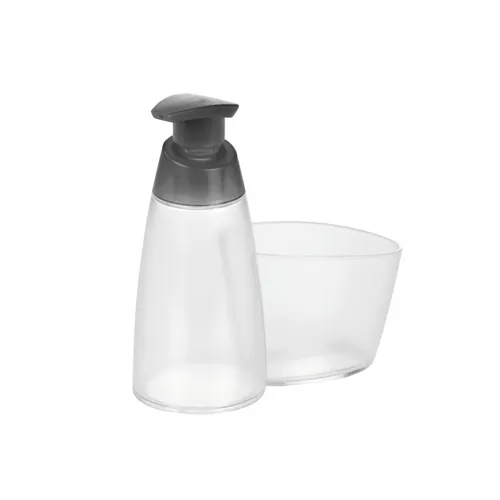 Dispenser Per Sapone/Detergente 350 Ml, Con Portaspugna "Cleankit"