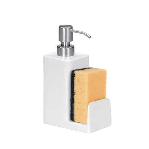 Dispenser Per Sapone / Detergente Con Portaspugna 350 Ml "Online"