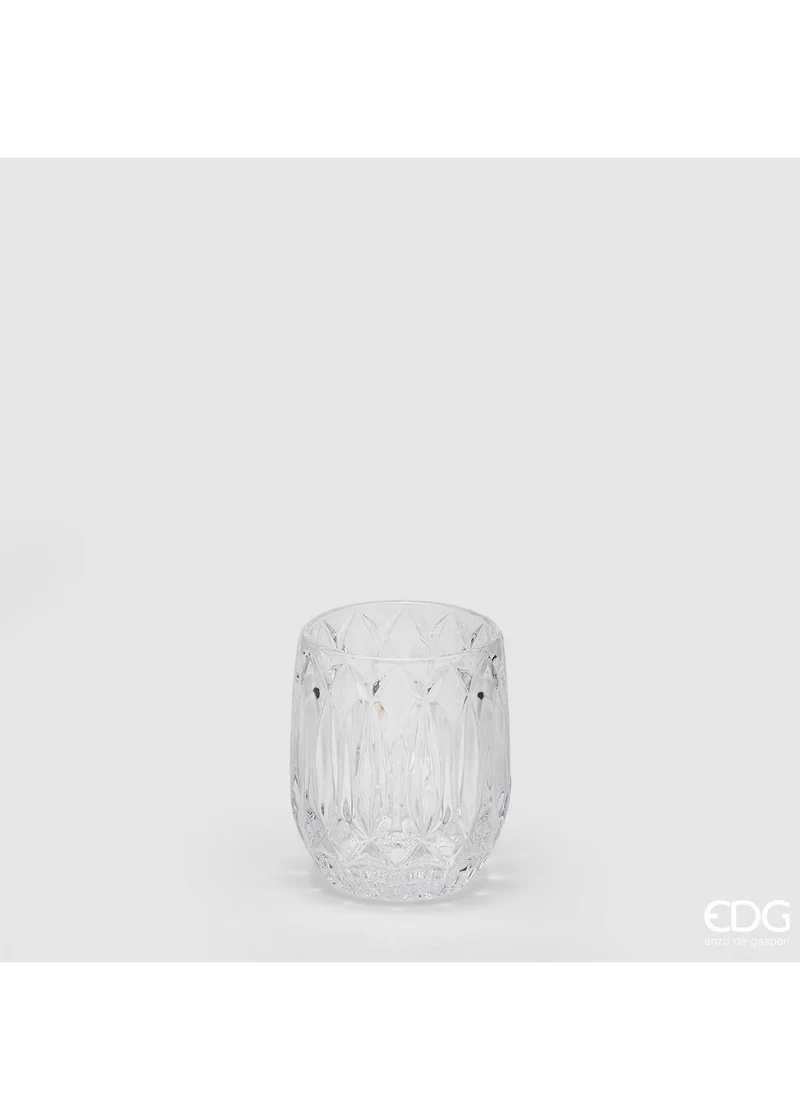 EDG Bicchiere Porta Candela Diamante h10