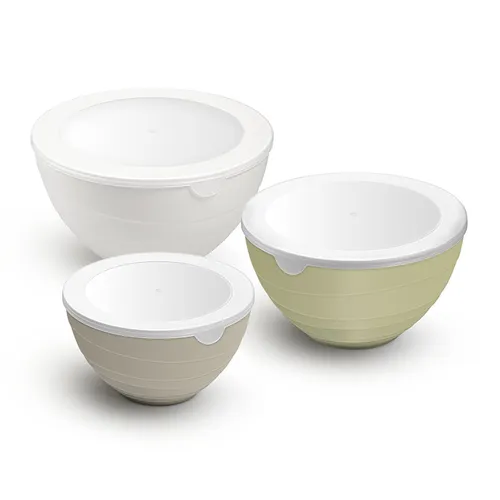 CIOTOLE IN PLASTICA CON COPERCHI, SET 3 PZ "PRESTO"