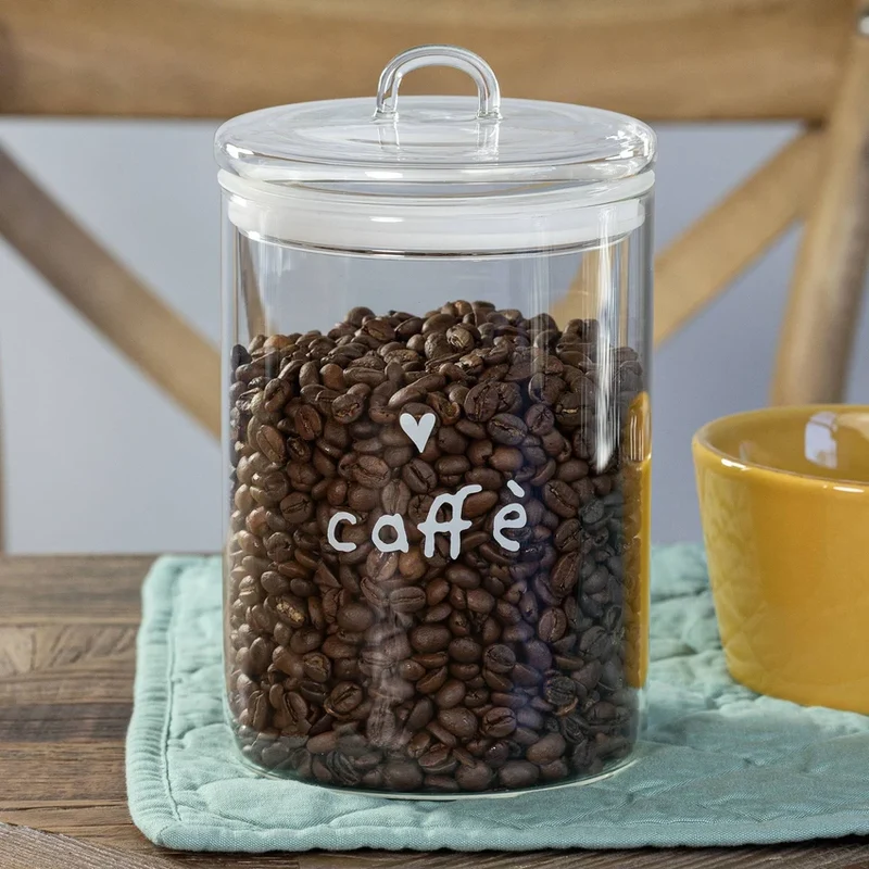 Barattolo Caffè con cuore 12 cm