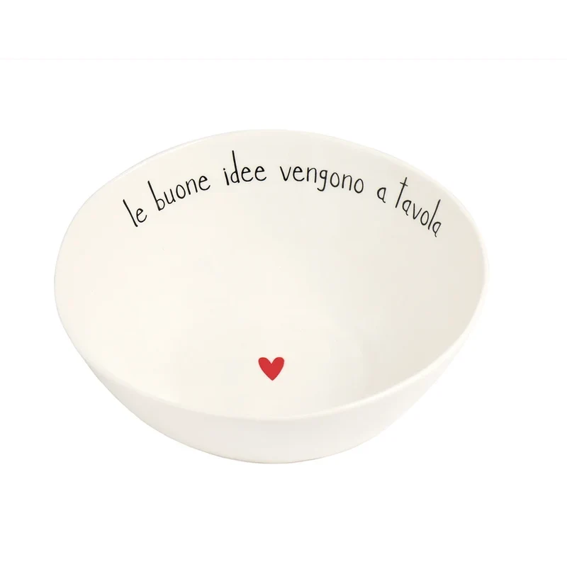 Insalatiera "Le buone idee vengono a tavola"