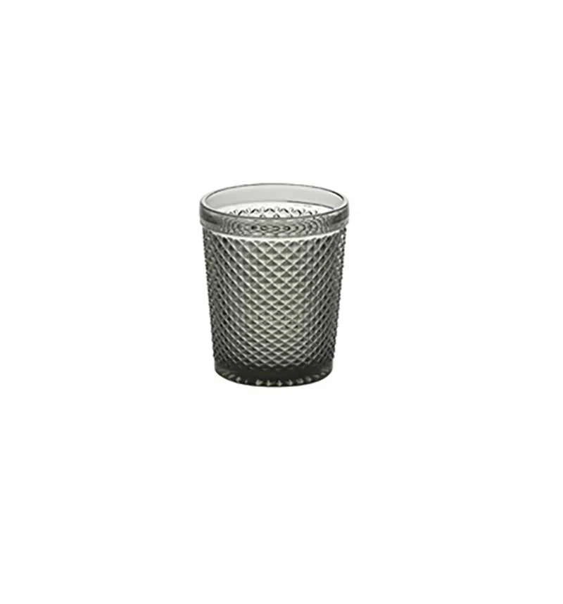 Bicchiere diamante cl.30.8 acqua fumée