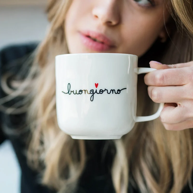 Mug bianca "Buongiorno"