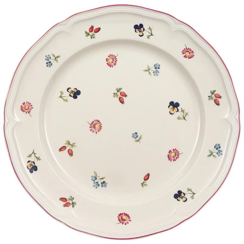 Petite Fleur Piatto piano bianco, Ø26,7 cm, Premium Porcelain