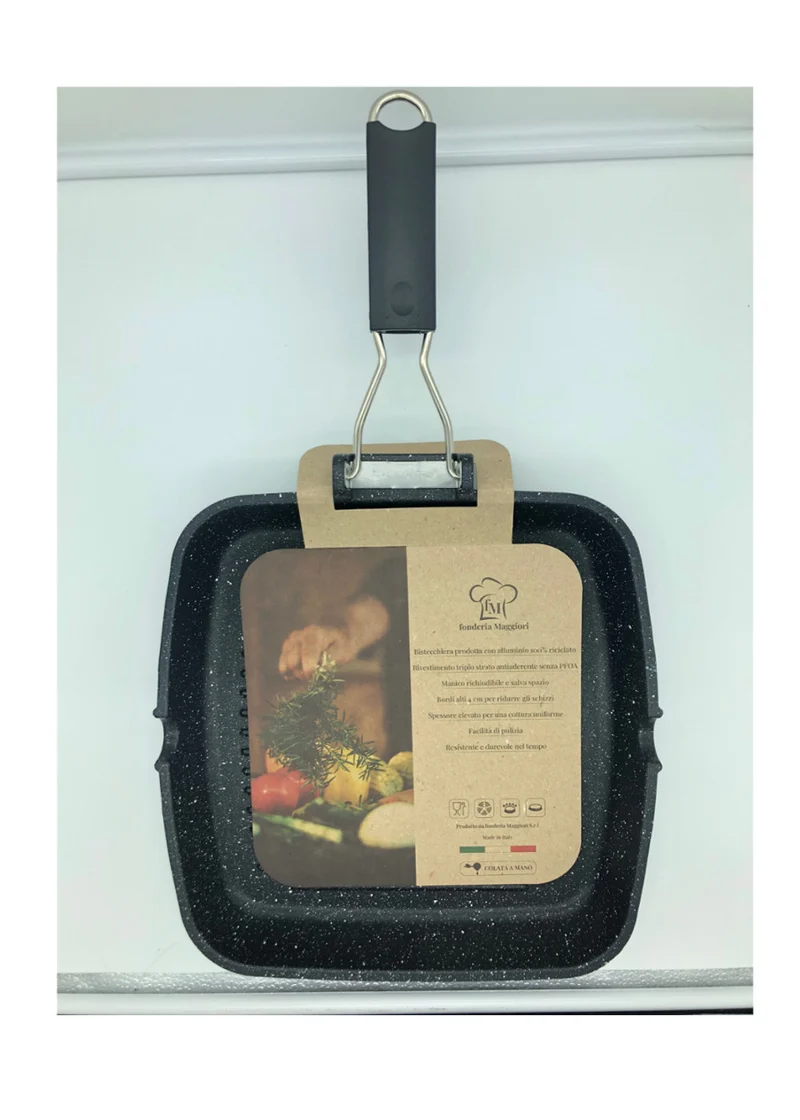 Fonderia Maggiori Bistecchiera Antiaderente cm 28x28