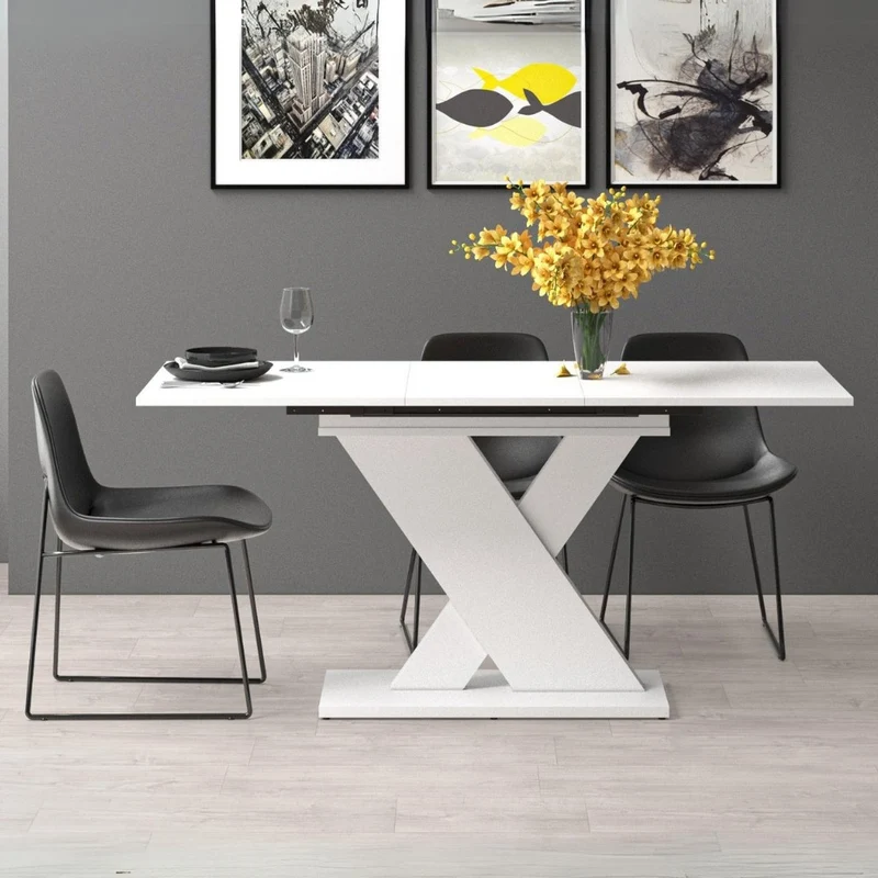 Tavolo allungabile Axi colore bianco frassinato