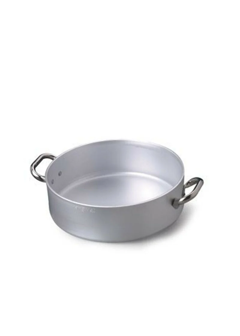 Agnelli linea Professionale Albergo Casseruola Bassa in alluminio 2 manici 50 cm