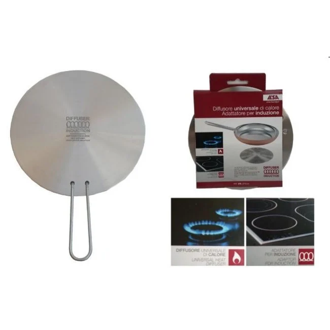 Piastra inox diffusore alluminio/inox induzione cm.21