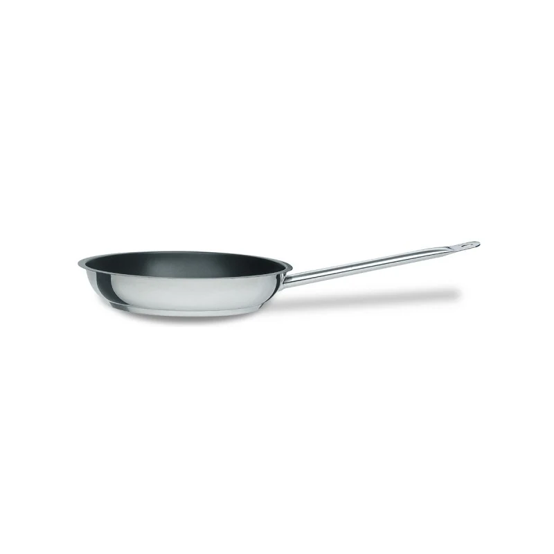 Padella per induzione1 manico rivestimento antiaderente acciaio inox 24 cm