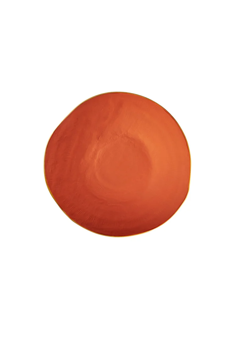Novità Home Mediterraneo set 4 Piatti Dessert Arancione