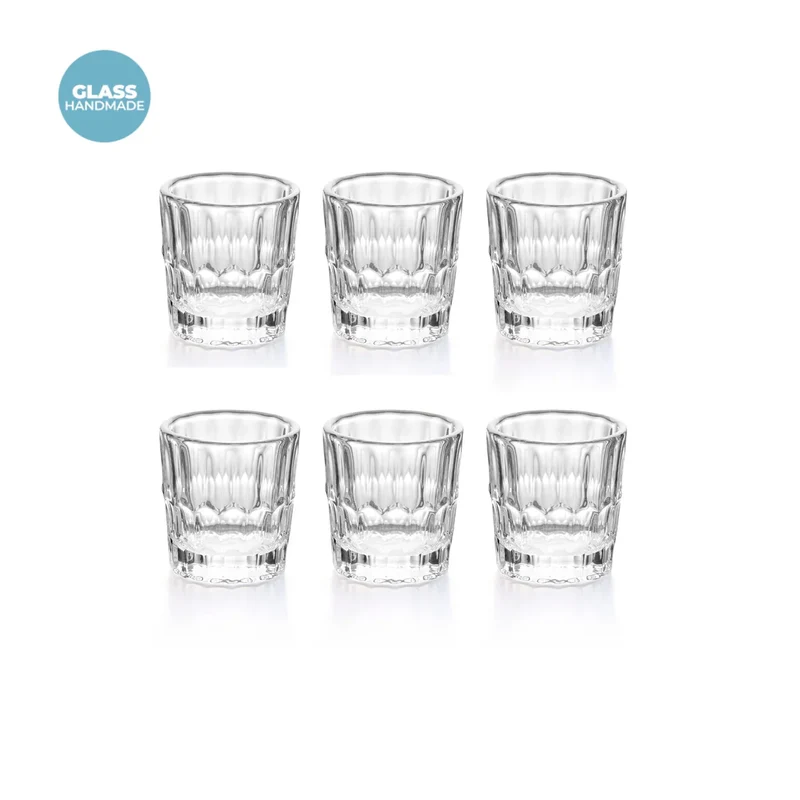 SET 6 BICCHIERINI IN VETRO "VANITY GLASS"