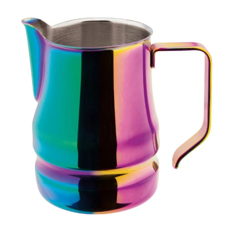 Lattiera per latte art Évolution rainbow in acciaio inox 18/10 tazze 6
