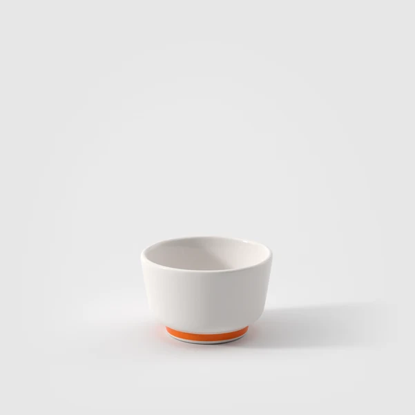 Memphis Ciotolina portasalse bianca, 70 ml, Premium Porcelain