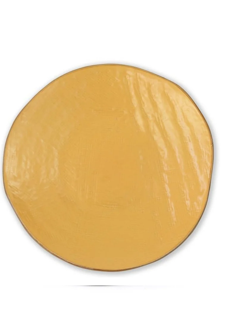 Novità Home Mediterraneo set 4 Piatti Piani Gialli
