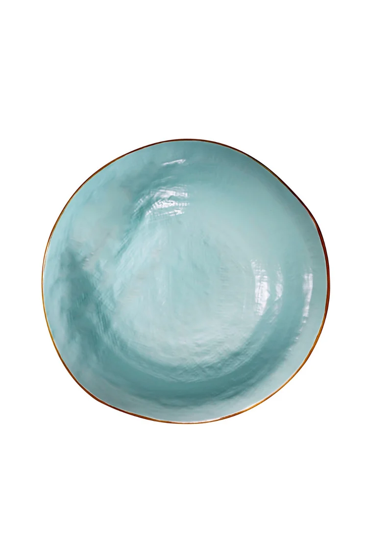 Novità Home Mediterraneo set 4 Piatti Fondi Turchese