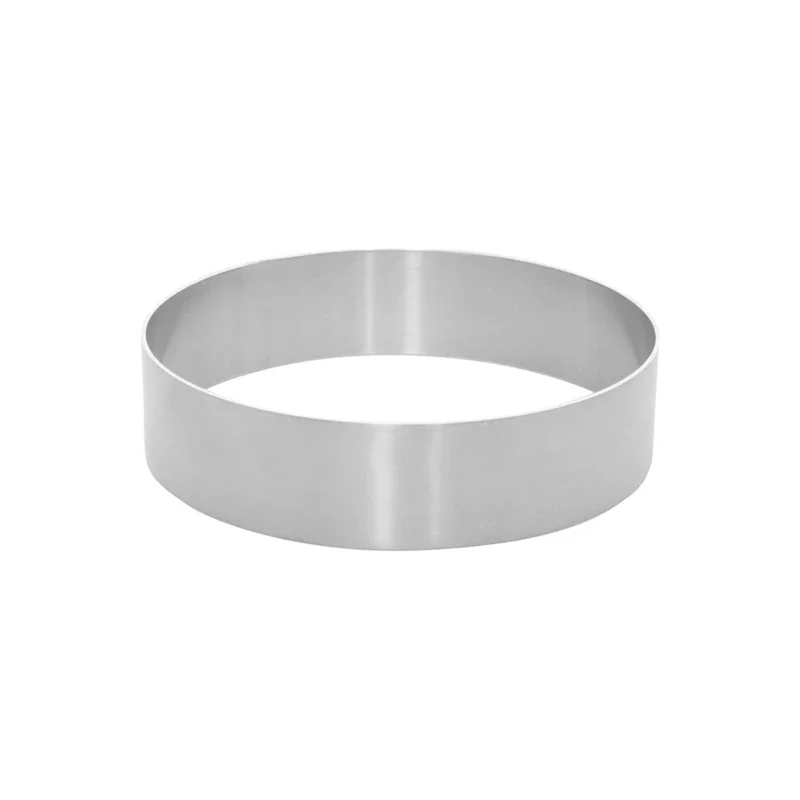 Anello/Coppapasta liscio per dolci cm Ø18x6