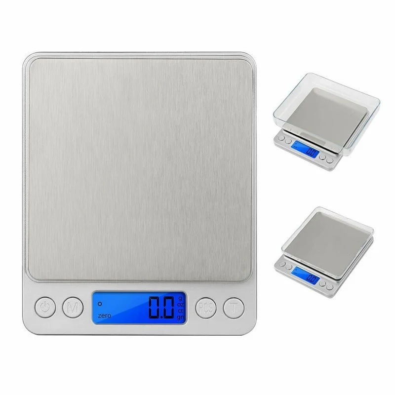 MINI BILANCIA BILANCINO DIGITALE DA 500 GR A 0.1 GR. PRECISIONE PESA ORO VASSOIO