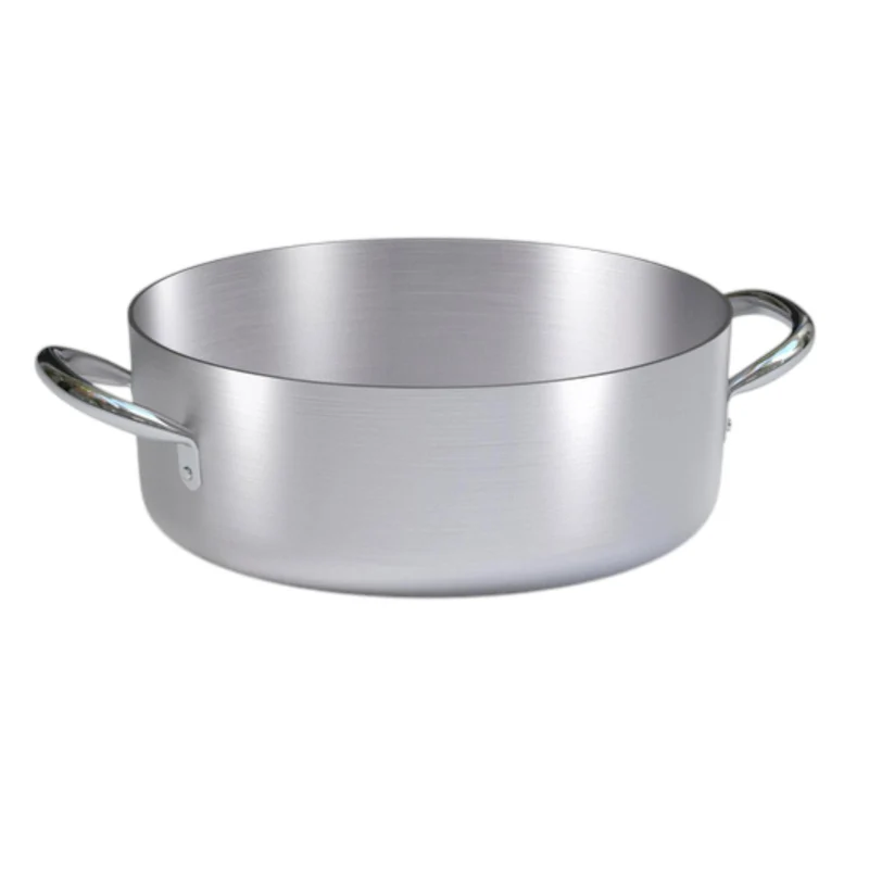 Casseruola Bassa 2 Maniglie in Alluminio - 32cm