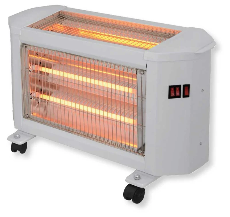 Stufa Quarzo 5 Elementi 3 Facce 2000W Ventilata