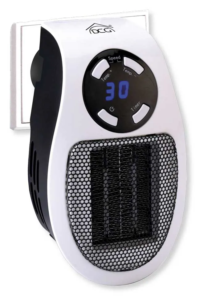 Termoventilatore ceramica 500W senza cavo con timer 12h