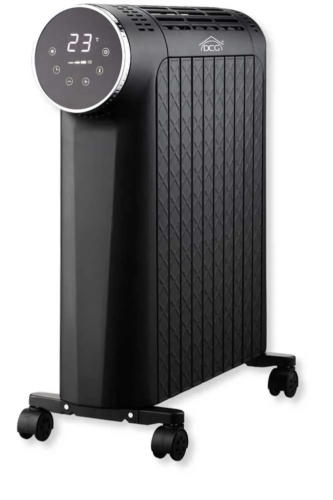 Radiatore ad olio 10 elementi 2500W digitale con telecomando