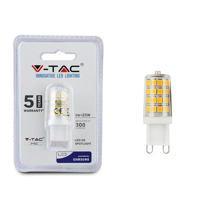 LAMPADA LED 3W G9 3000K WITH SAMSUNG CHIP