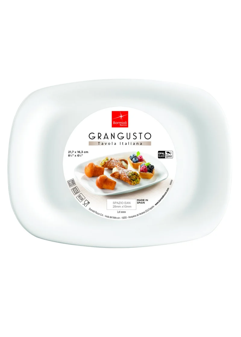 Bormioli Rocco Grangusto Piatto Pasticceria cm 22x16