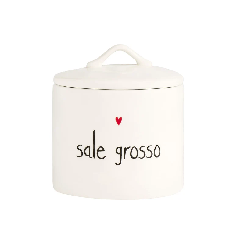 Barattolo in gres " Sale grosso "