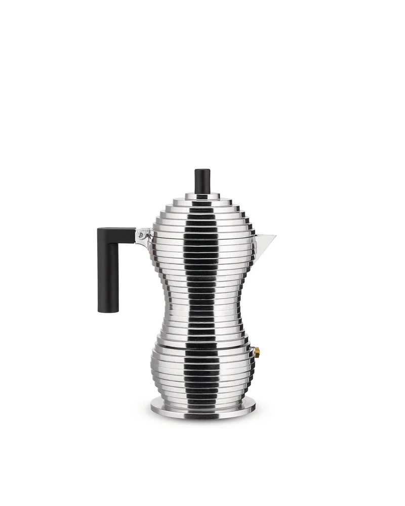 Alessi Pulcina Caffetteria in Fusione in alluminio e PA, 6 Tazze