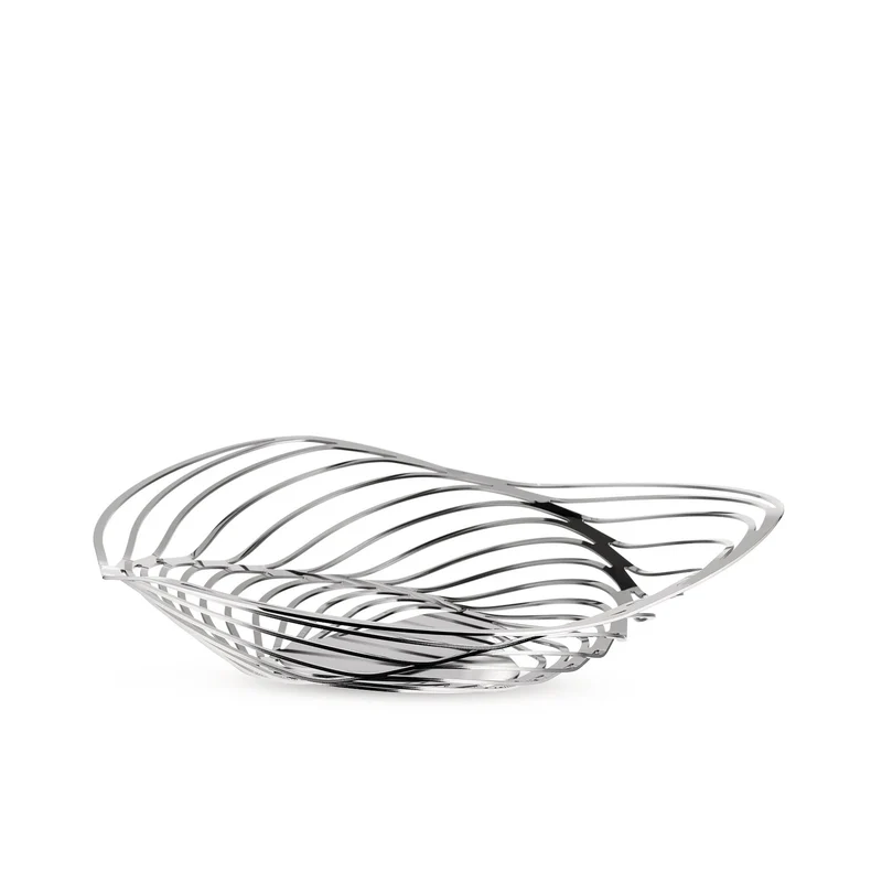 Alessi Trinity Cestino Portafrutta - Centrotavola in Acciaio Inox