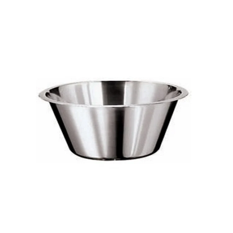 Bacinella inox conica bassa ø cm.38 h.13.5 lt.11