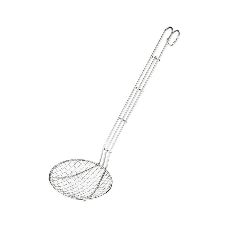 Schiumarola a filo Acciaio inox - 20 CM - MANICO 50 CM