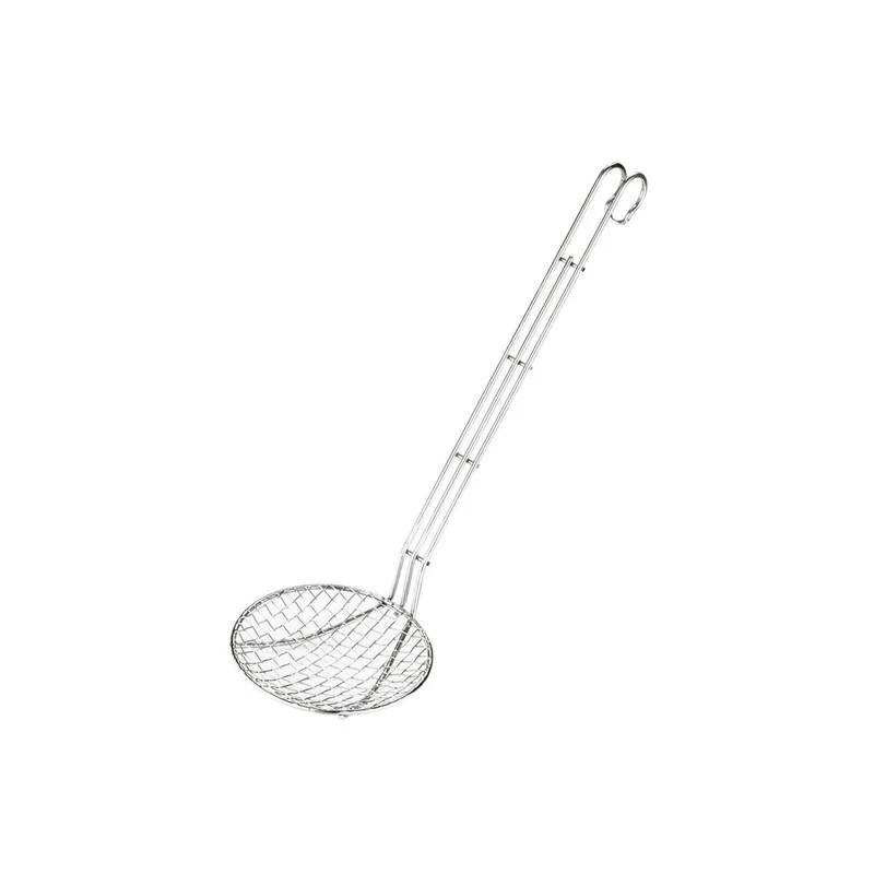 Schiumarola a filo Acciaio inox - 16 CM - MANICO 40 CM