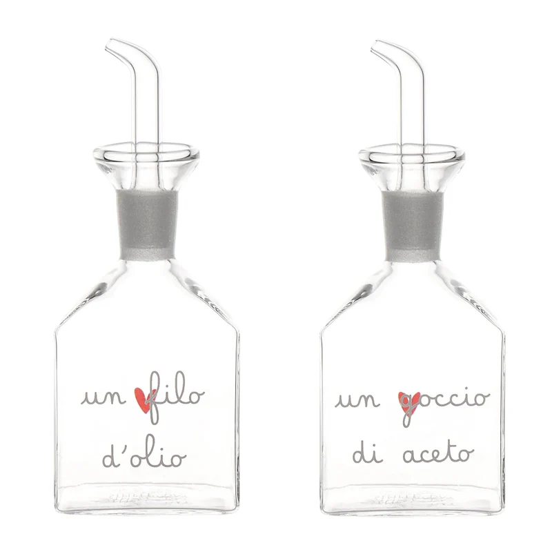 Set 2 Bottiglie Un goccio di aceto e Un filo d'olio - 2x150ml